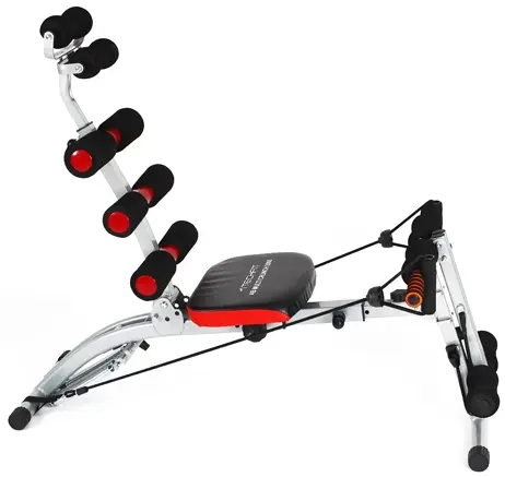 Banca fitness pentru abdomen Techfit AB Multi Crunch (Negru/Rosu)