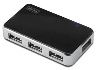 Hub USB Digitus 4 port USB 2.0 (Negru)