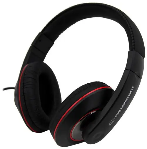 Casti Stereo Esperanza EH121 (Negru/Rosu)
