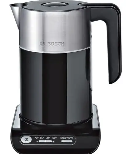 Fierbator apa BOSCH TWK8613P Styline, 2400 W, 1.5 L (Negru)