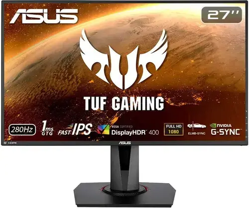 Monitor Gaming IPS LED ASUS 27inch VG279QM, Full HD (1920 x 1080), HDMI, DisplayPort, Boxe, Pivot, 280 Hz, 1 ms (Negru)