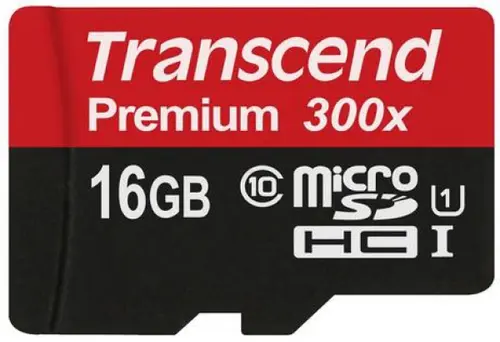 Card de memorie Transcend microSDHC, 16GB, Clasa 10, UHS-I