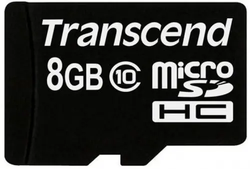 Card de memorie Transcend microSDHC, 8GB, Clasa 10