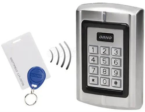 Cititor de carduri si etichete de proximitate cu cod de blocare ORNO OR-ZS-802, IP44 (Gri)