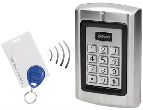 Cititor de carduri si etichete de proximitate cu cod de blocare ORNO OR-ZS-802, IP44 (Gri)