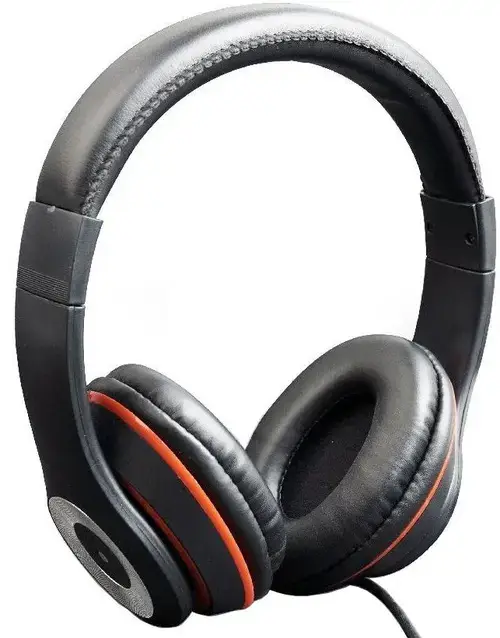 Casti Stereo Gembird Los Angeles MHS-LAX-B, Microfon (Negru/Rosu)