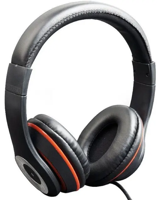 Casti Stereo Gembird Los Angeles MHS-LAX-B, Microfon (Negru/Rosu)