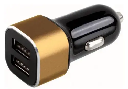 Incarcator Auto Clip Sonic TEA181D, 2 porturi USB (Auriu)