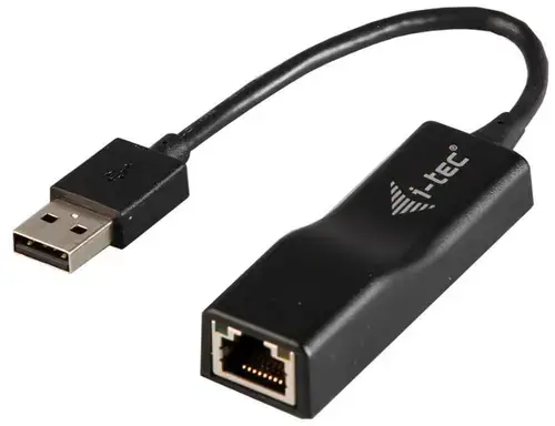 Placa de retea i-tec U2LAN, USB 2.0 (Negru)