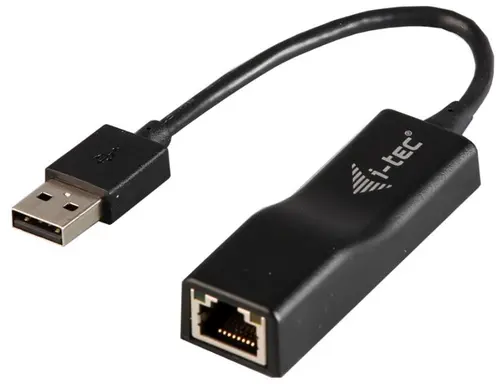 Placa de retea i-tec U2LAN, USB 2.0 (Negru)