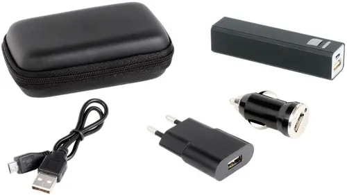 Set accesorii telefon mobil TEA148, Baterie, USB, AC, Incarcator masina (Negru)