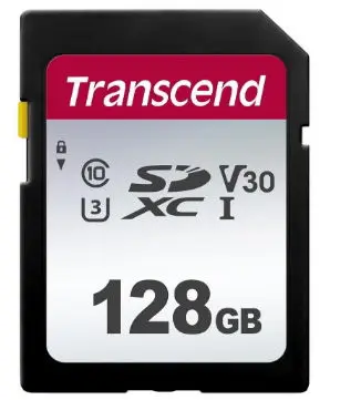 Card de memorie Transcend TS128GSDC300S, SDXC, 128GB, Clasa 10 UHS-I U3
