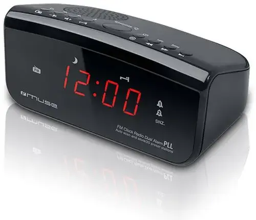 Radio cu ceas Muse M-12 CR (Negru)