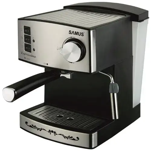Espressor Samus ESPRESSIMO SILVER, 850 W, 1.6 L (Negru/Argintiu)