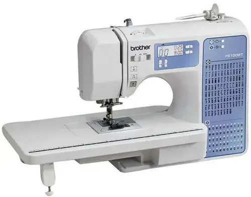 Masina de cusut computerizata Brother FS100WTVM1, 100 Cusaturi, Iluminare LED (Alb)