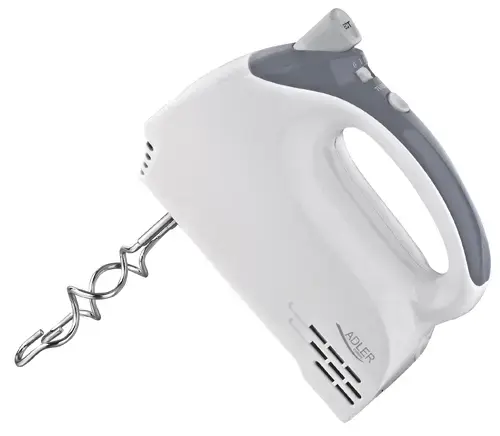 Mixer de mana Adler AD 4201, 300 W, 5 trepte (Alb)