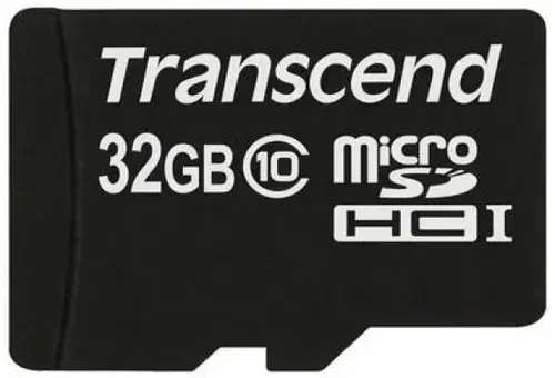 Card de memorie Transcend microSDHC, 32GB, Clasa 10 + Adaptor