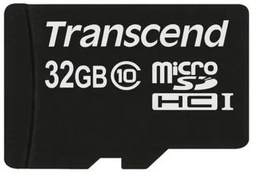 Card de memorie Transcend microSDHC, 32GB, Clasa 10 + Adaptor