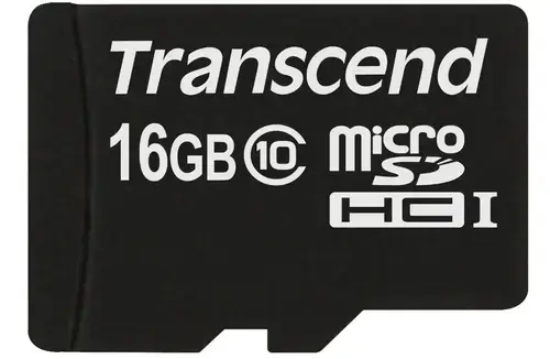 Card de memorie Transcend microSDHC, 16GB, Clasa 10 + Adaptor