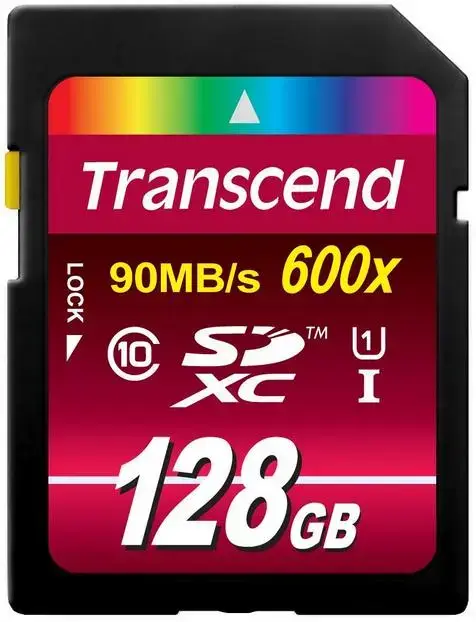 Card de memorie Transcend TS128GSDXC10U1, SDXC, 128GB, Clasa10, UHS-I, 600x