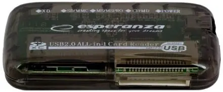 Card Reader All-in-One ESPERANZA EA117, USB 2.0