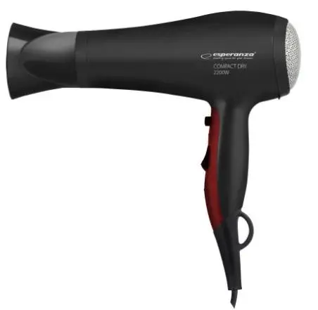 Uscator de par Esperanza EBH004K Pamela, 2200W (Negru)