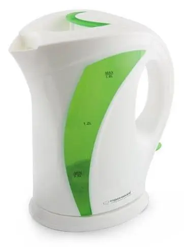 Ceainic Electric Esperanza EKK018G, 1.7 l (Alb/Verde)