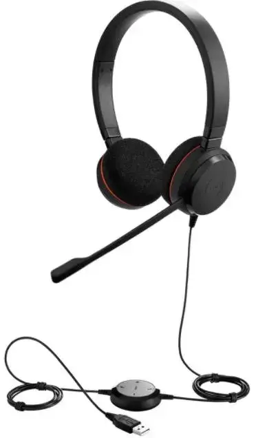 Casti Call Center Stereo Jabra Evolve 20 UC, USB (Negru)
