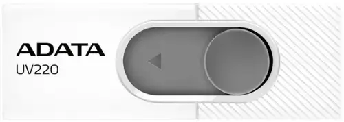 Stick USB A-DATA UV220, 64GB, USB 2.0 (Alb/Gri)