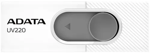 Stick USB A-DATA UV220, 64GB, USB 2.0 (Alb/Gri)