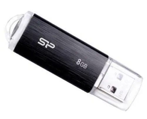Stick USB Silicon Power Ultima U02, 8GB, USB 2.0 (Negru)