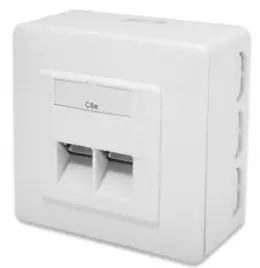 Priza Perete RJ-45 Digitus DN-9002-N (Alb)