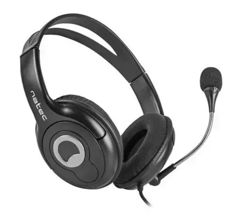 Casti Stereo Natec Bear 2, Microfon (Negru)