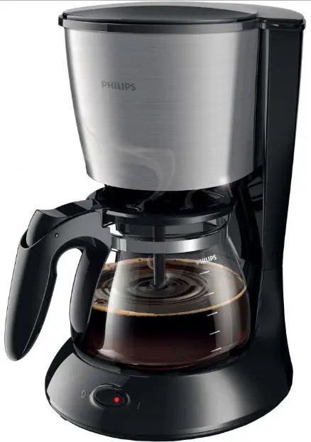 Cafetiera Philips Daily Collection HD7462/20, Sistem Anti-picurare, Vas de sticla, 1000 W, 1.2 l, 2-15 cesti (Negru)