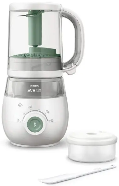 Aparat 4 in1 pentru prepararea hranei bebelusilor Philips Avent SCF885/01, 1 l, 400 W (Alb/Gri)