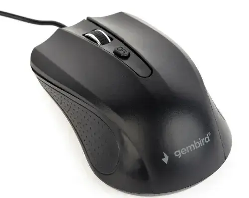 Mouse Gembird MUS-4B-01, Optic, 1200 DPI (Negru)