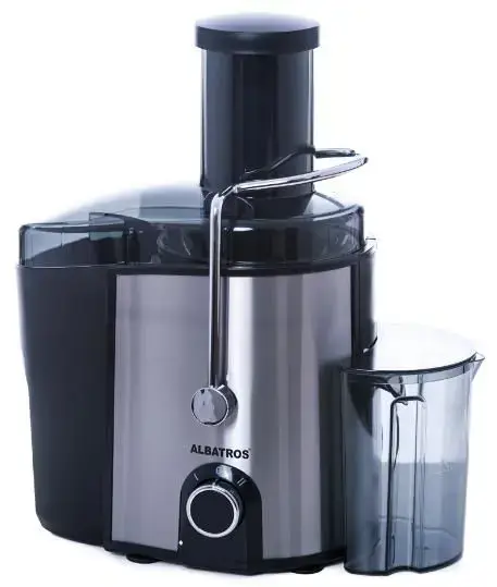 Storcator de fructe si legume Albatros NATUREMIX, 1000W, 2 viteze (Negru/Inox)