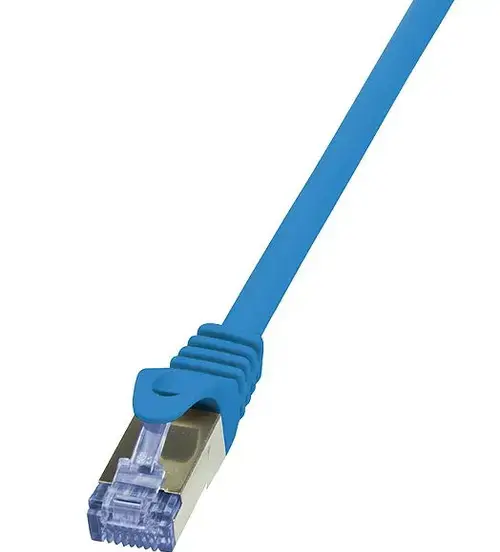 Cablu S/FTP LogiLink CQ3026S, Cat.6A, Patchcord (Albastru)