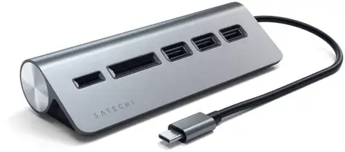 Hub USB Satechi ST-TCHCRM, 3 x USB 3.0, USB Type-C (Gri)