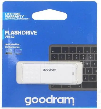 Stick USB GOODRAM UME2, 32GB, USB 2.0 (Alb)
