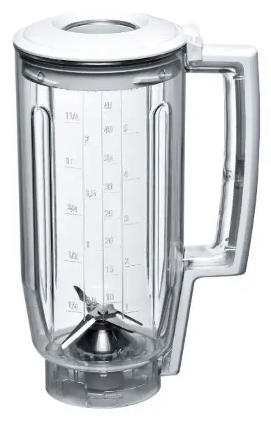 Accesoriu blender Bosch MUZ5MX12 pentru aparatul MUM5, 1.25 l, plastic (Alb)