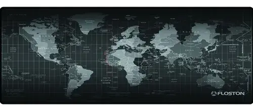 Mousepad Floston WORLD (Negru)