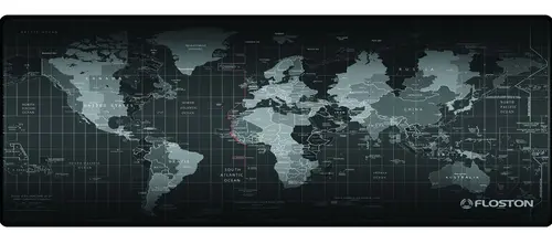 Mousepad Floston WORLD (Negru)