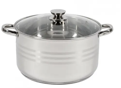 Oala cu capac Heinner HR-HJ-12, 30 x 17 cm, 12 L (Argintiu)
