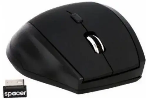 Mouse Wireless Spacer SPMO-161, USB, 1000 DPI (Negru)