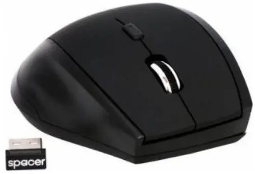 Mouse Wireless Spacer SPMO-161, USB, 1000 DPI (Negru)