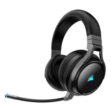 Casti Gaming Wireless Corsair Virtuoso RGB Carbon, Microfon, USB (Negru)