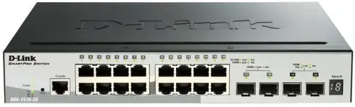 Switch D-Link DGS-1510-20, Gigabit, 16 porturi, 2 SFP, 2 SFP+