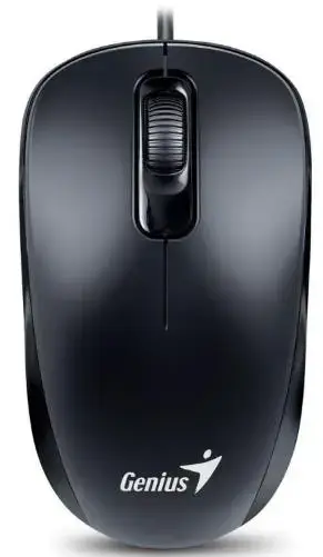 Mouse Genius DX-110, Ambidextru (Negru)