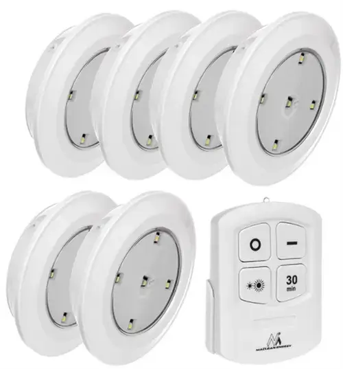Set 6 Lampi cu LED OEM URZ0869, cu telecomanda